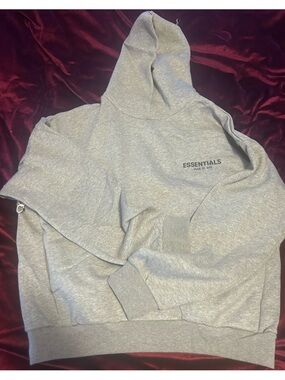 Essentials Men's  Gray Hoodie Sweatshirt